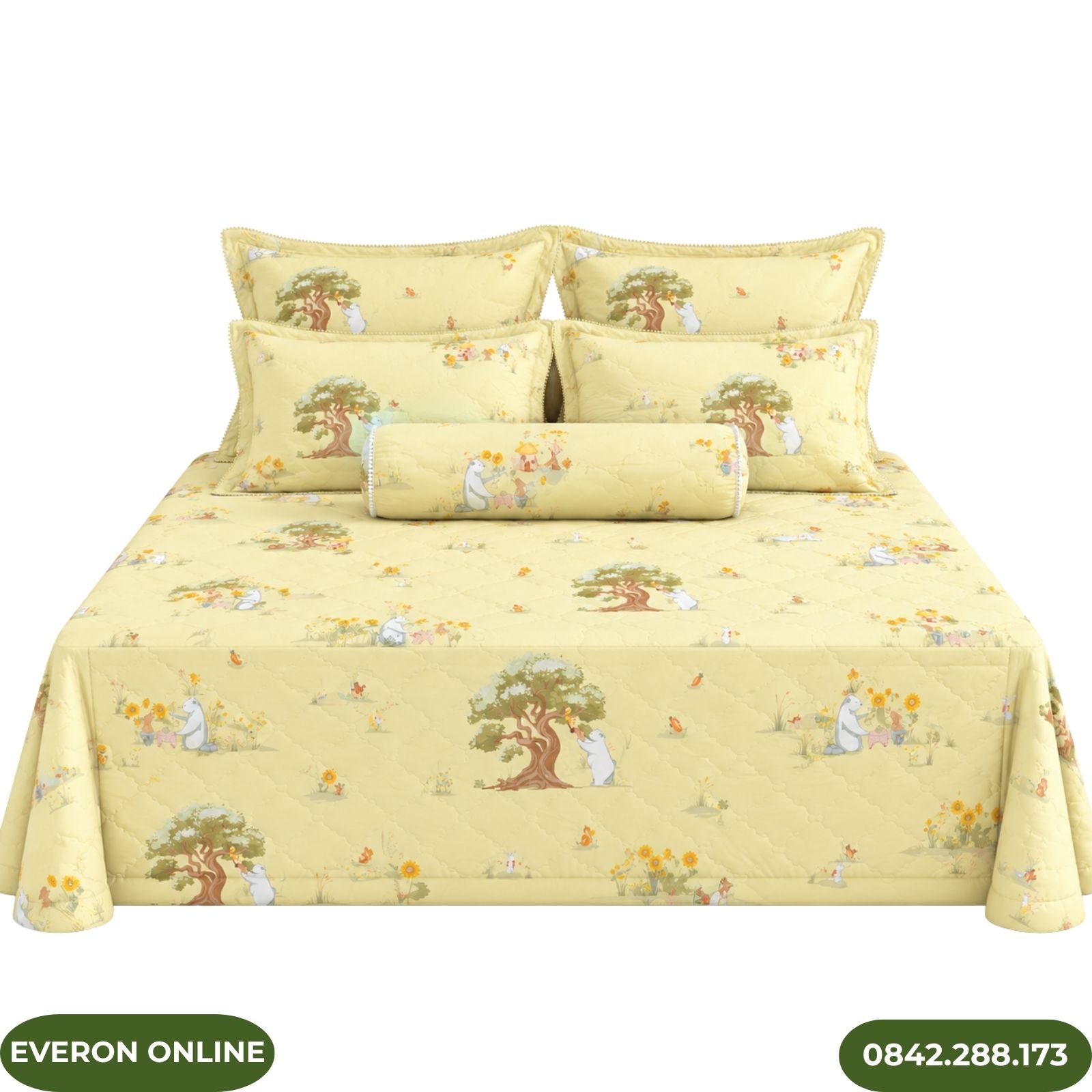Ga Phủ Everon CPC27203 Cotton Sateen Gấu Thỏ