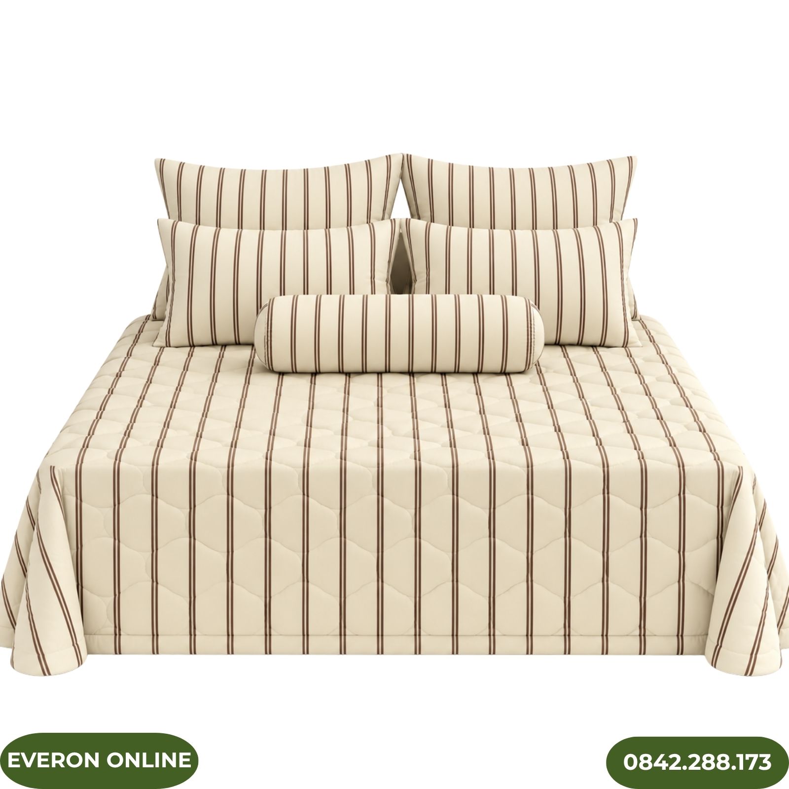 Ga Phủ Everon EPC27031 Cotton Họa Tiết Lá Dẻ Gai