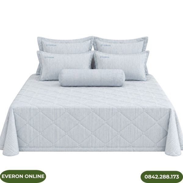 Ga Phủ Everon EPC27036 Tencel Blend Kẻ Sọc Xanh Biển