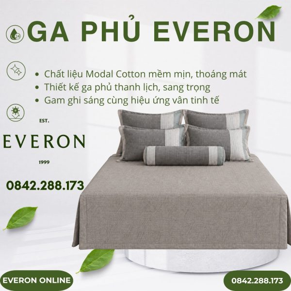 Ga Phủ Everon EPM25043 Dải Màu Mạnh Mẽ Modal Cotton