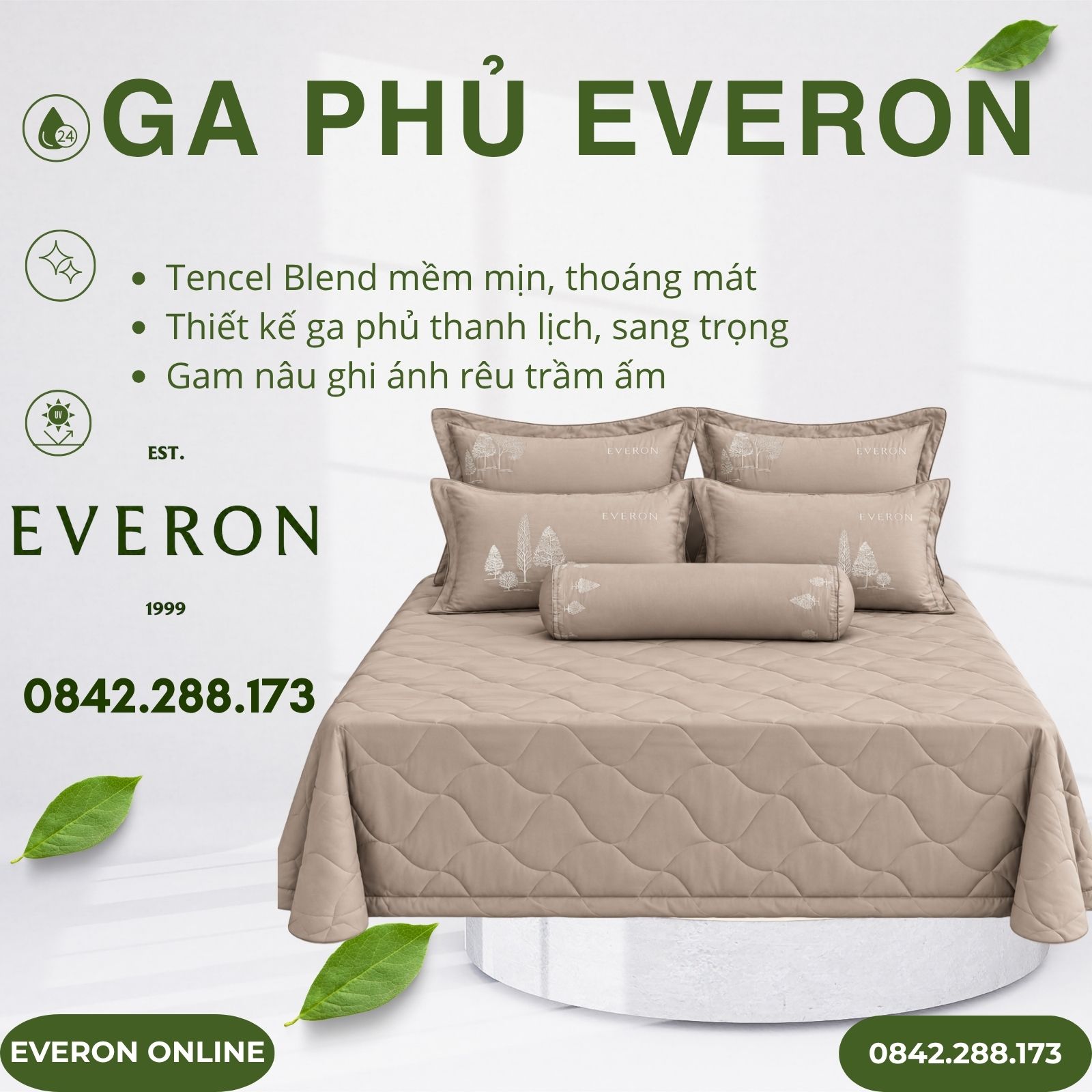 Ga Phủ Everon ESTC27006 Pine Tencel Blend Ga Phủ Everon ESTC27006 Pine Tencel Blend