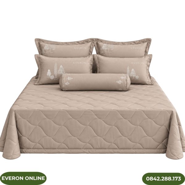 Ga Phủ Everon ESTC27006 Tencel Blend Nâu Ghi Ánh Rêu