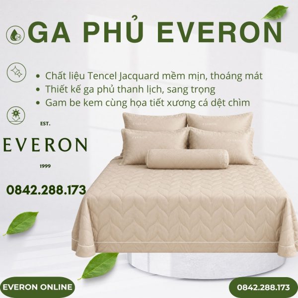Ga Phủ Everon ESTJ26008 Herringbone Tencel Jacquard