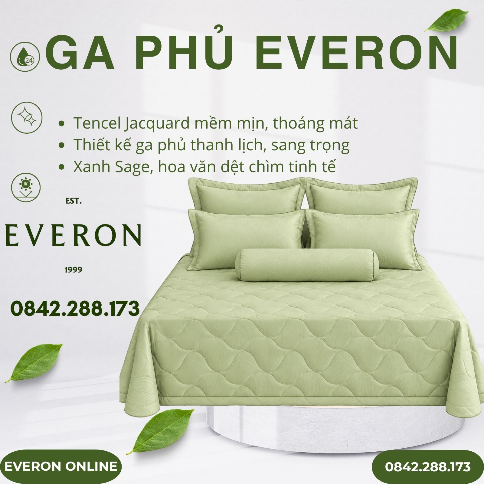 Ga Phủ Everon ESTJ27017 Art Decor Tencel Jacquard Ga Phủ Everon ESTJ27017 Art Decor Tencel Jacquard
