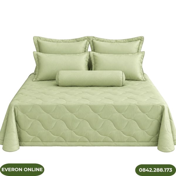 Ga Phủ Everon ESTJ27017 Tencel Jacquard Xanh Sage
