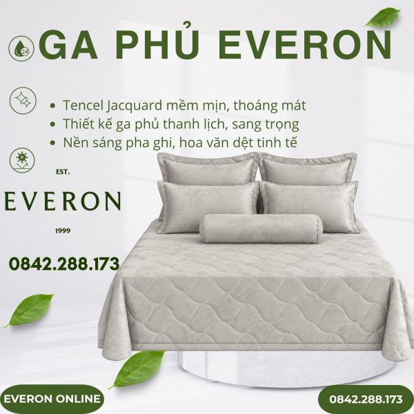 Ga Phủ Everon ESTJ27020 Lilac Tencel Jacquard