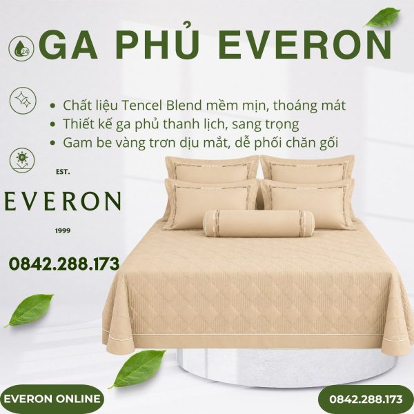 Ga Phủ Everon ESTMC26006 Cánh Đồng Vàng Tencel Blend