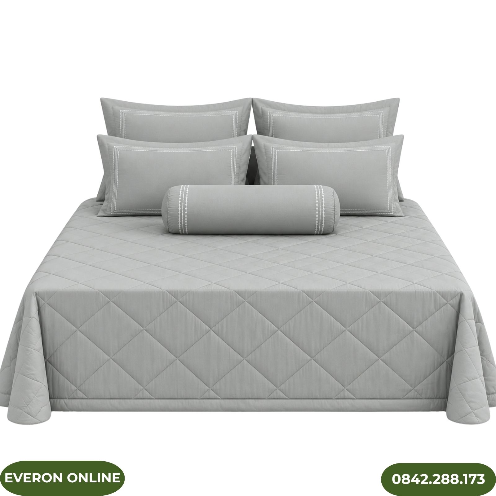 Ga Phủ Everon ESTMC27002 Tencel Modal Cotton Ghi Xám