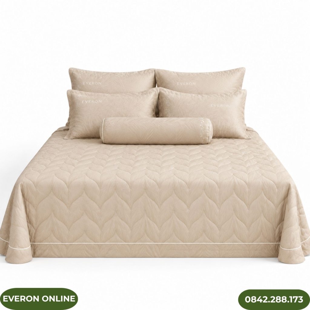 Ga Phủ Tencel Jacquard Everon ESTJ26008 BST Đơm Hoa