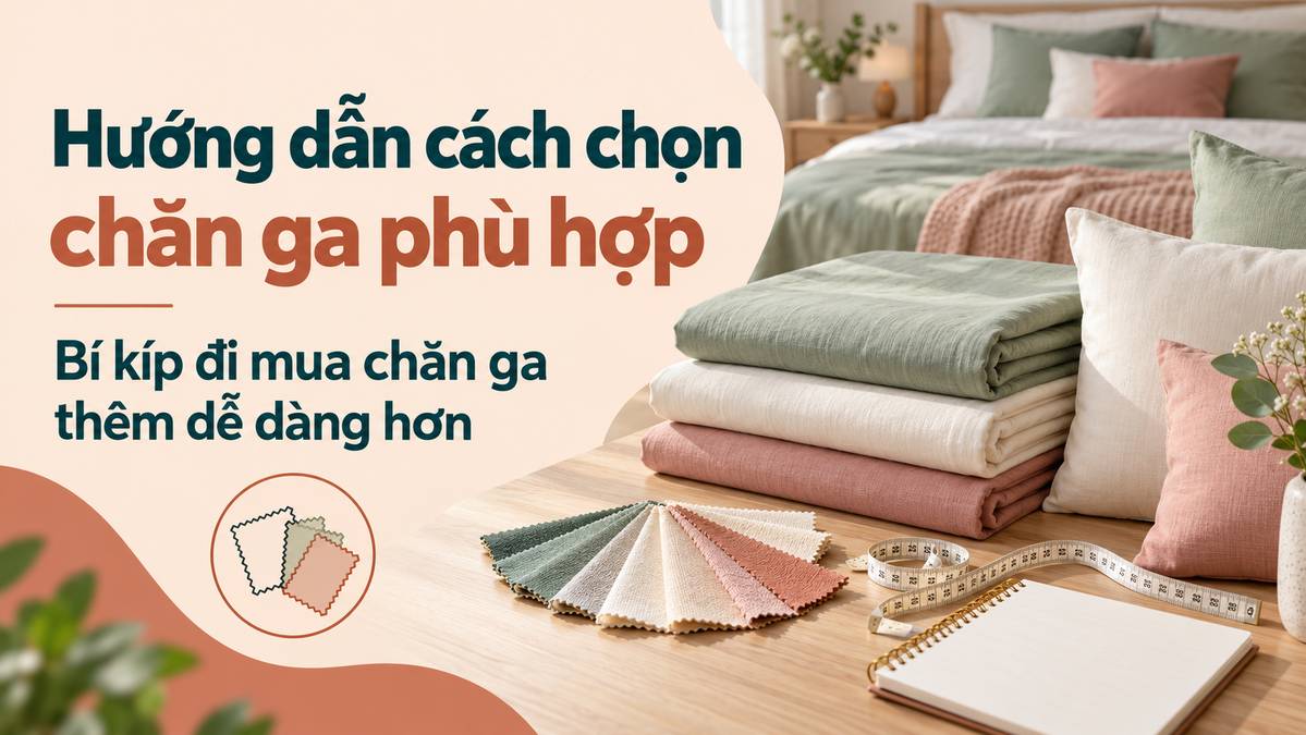 Hướng dẫn cách chọn chăn ga phù hợp, Bí kíp đi mua chăn ga thêm dễ dàng hơn