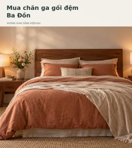 Mua chăn ga gối đệm Ba Đồn Chuẩn bị đủ cho phòng ngủ mới