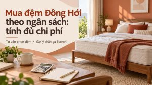 Mua đệm Đồng Hới theo ngân sách tính đủ chi phí