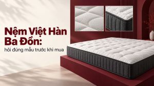 Nệm Việt Hàn Ba Đồn hỏi đúng mẫu trước khi mua