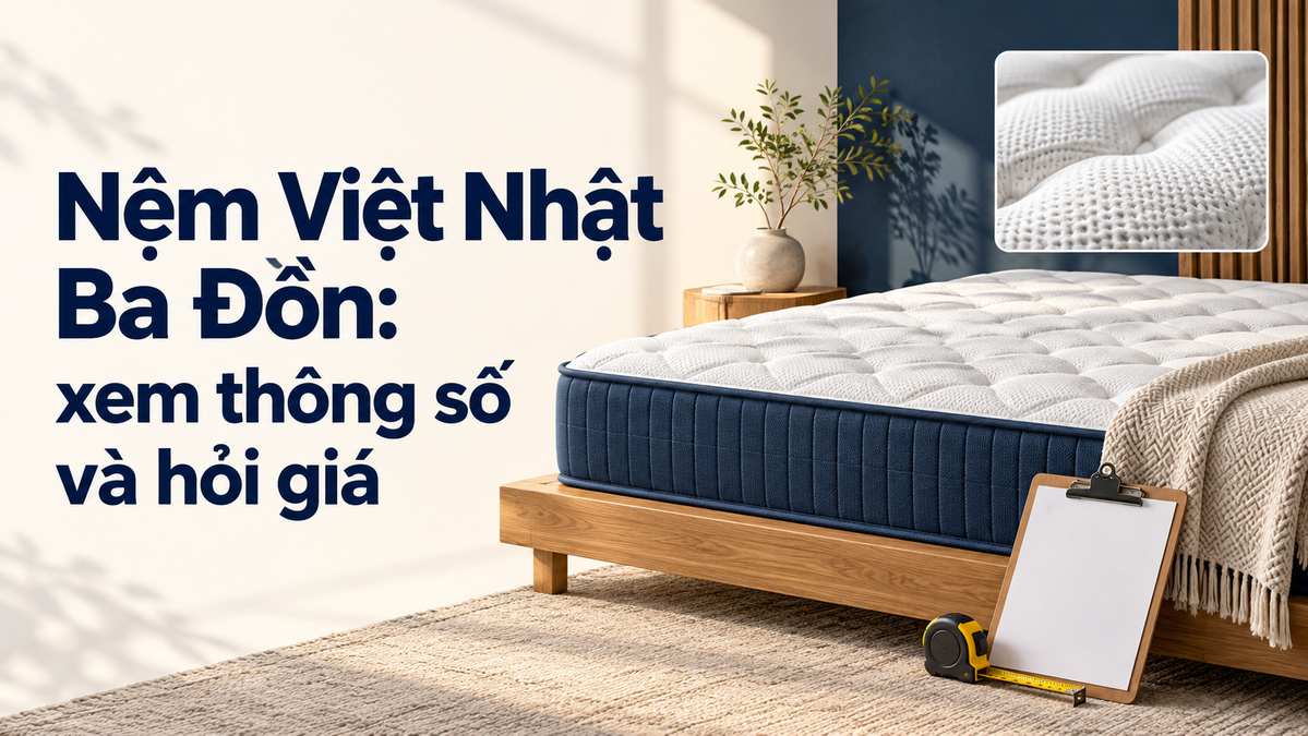 Nệm Việt Nhật Ba Đồn xem thông số và hỏi giá