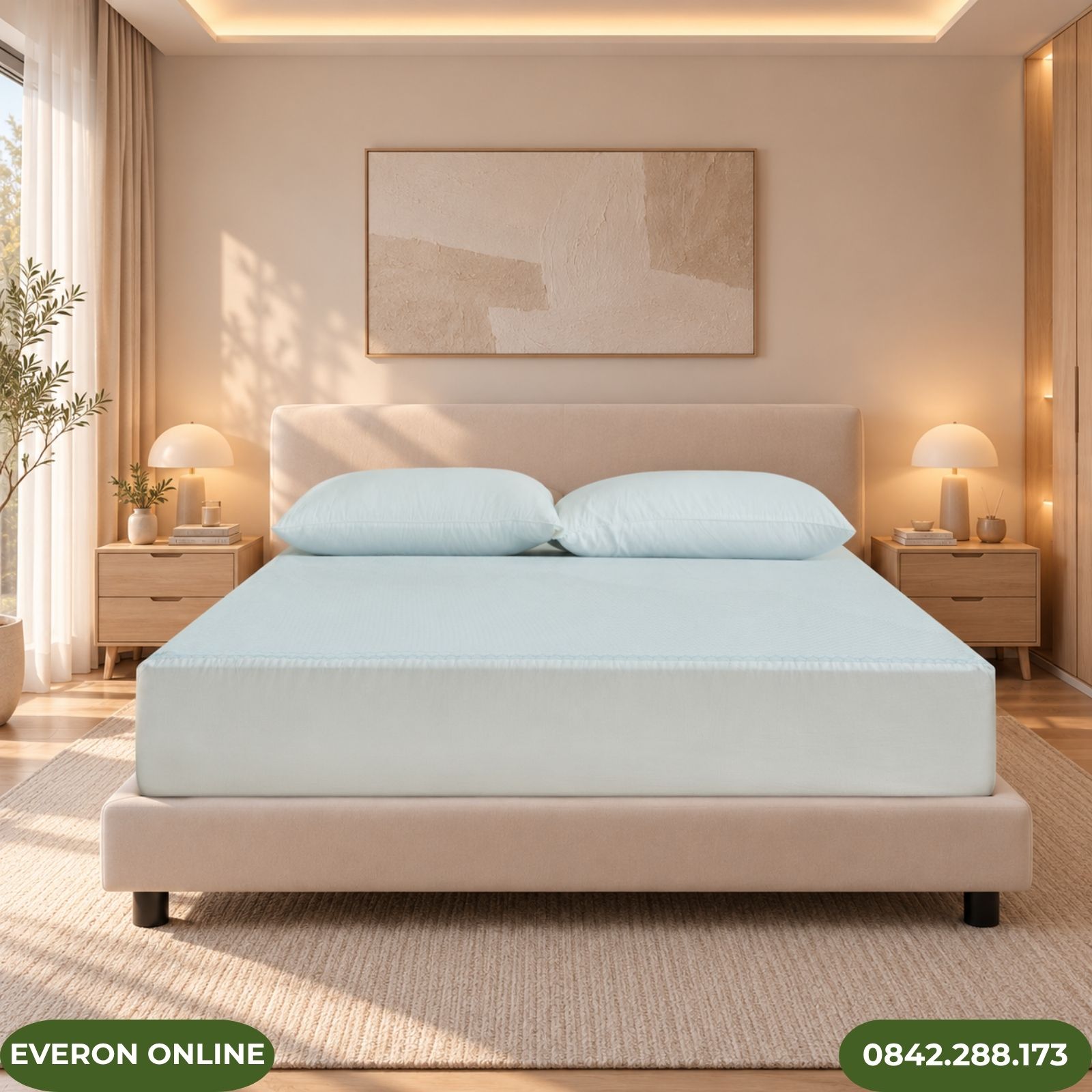 Tấm Bảo Vệ Đệm Everon Cooling Chống Thấm Nước Tấm Bảo Vệ Đệm Everon Cooling Chống Thấm Nước