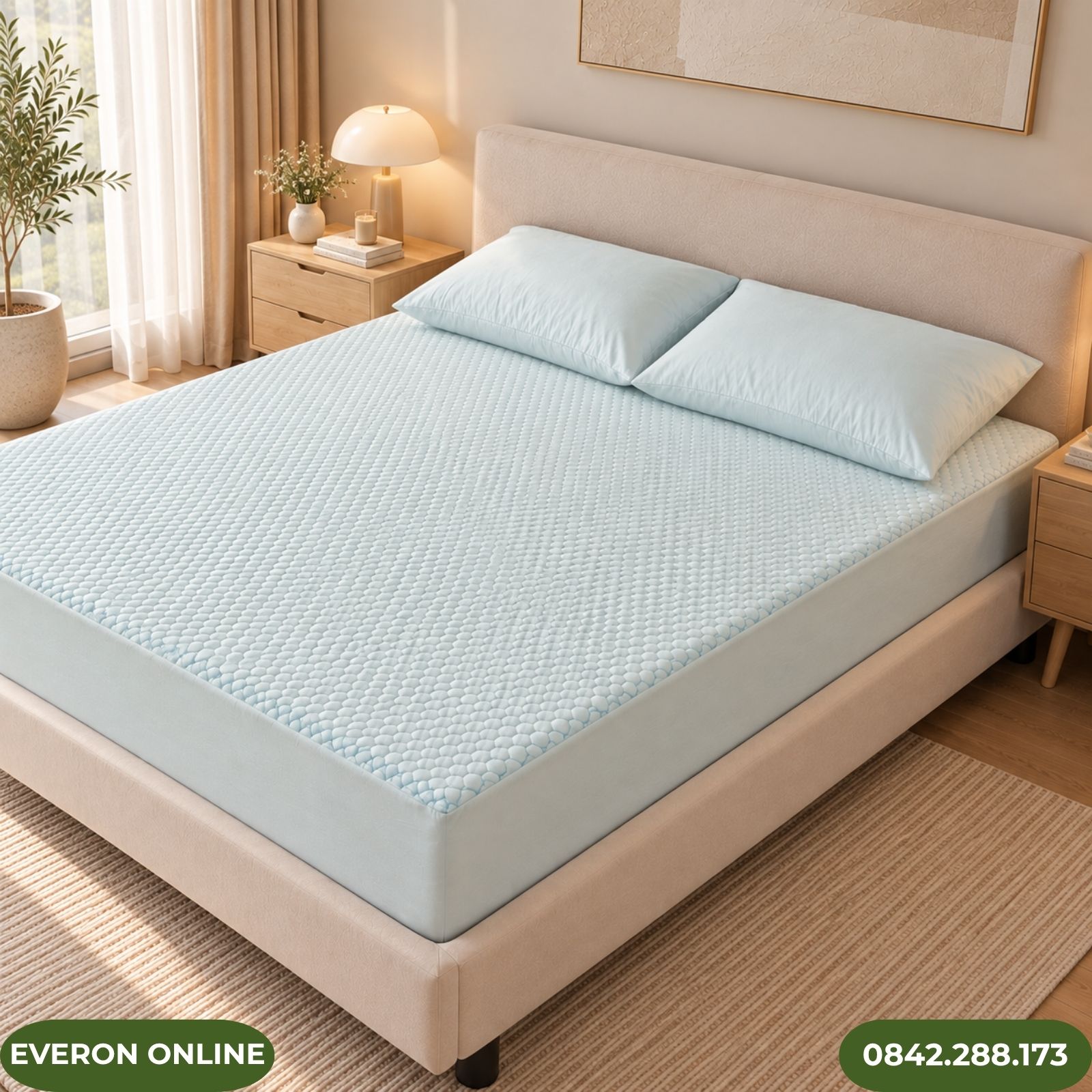 Tấm Bảo Vệ Đệm Everon Làm Mát Mùa Hè Tấm Bảo Vệ Đệm Everon Làm Mát Mùa Hè