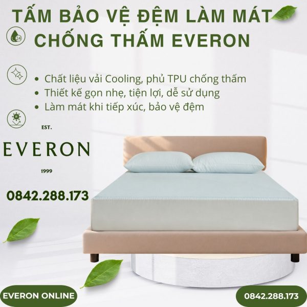 Tấm Bảo Vệ Đệm Làm Mát Chống Thấm Everon Cao Cấp