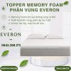 Topper Đệm Everon Memory Foam Hai Lớp