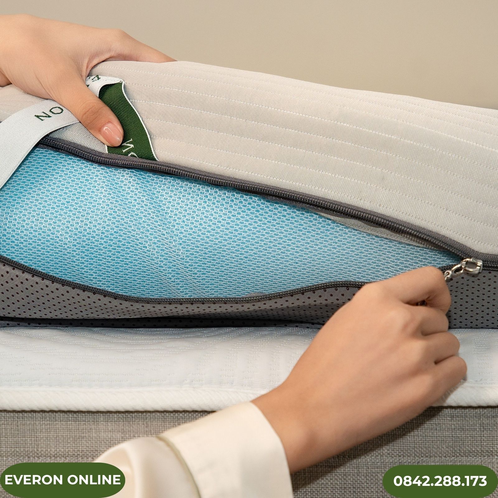 Topper Everon Memory Foam Mềm Mại Thoải Mái Topper Everon Memory Foam Mềm Mại Thoải Mái