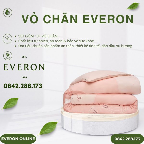 Vỏ Chăn Everon CPM25203 vũ điệu dịu dàng Modal Cotton BST Cutie