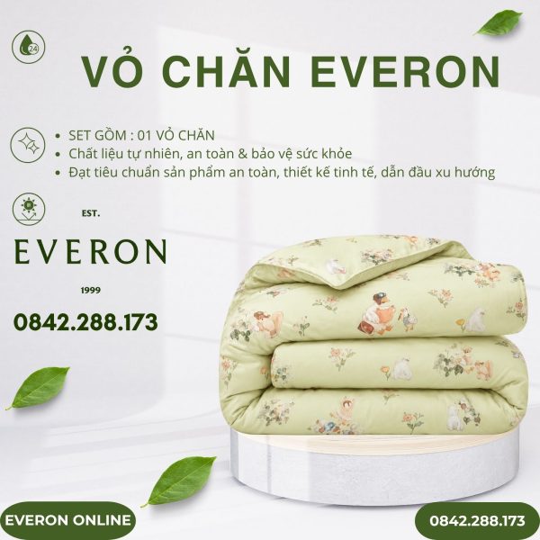 Vỏ Chăn Everon CPT26202 Khu Rừng Cổ Tích Tencel BST Cutie