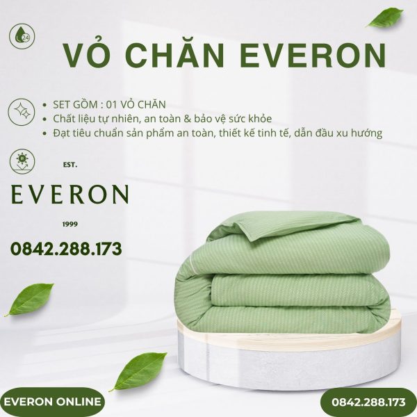 Vỏ Chăn Everon EPBC25025 cánh rừng hy vọng Bamboo BST Khu vườn tinh hoa