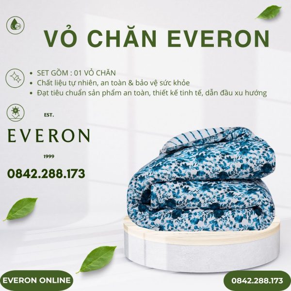 Vỏ Chăn Everon EPM25021 thung lũng thấu hiểu Modal Cotton BST Khu vườn tinh hoa