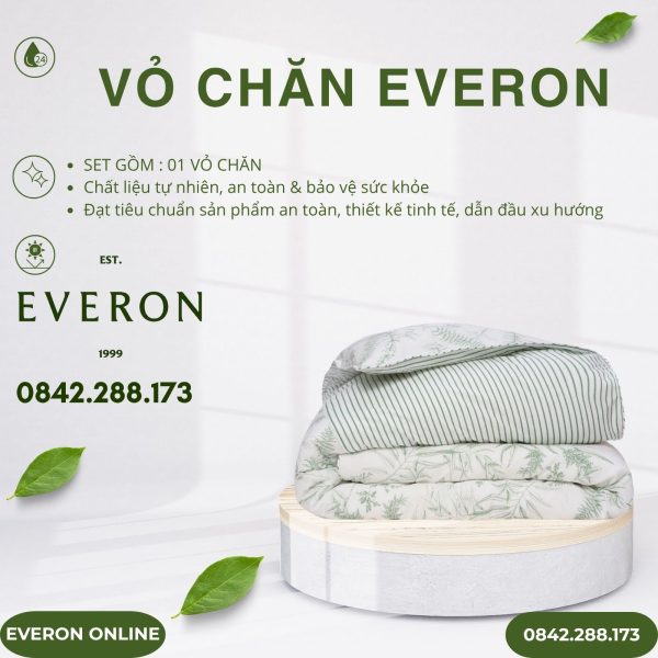 Vỏ Chăn Everon EPM25032 Hương Cây Cỏ Modal Cotton BST Ever-on