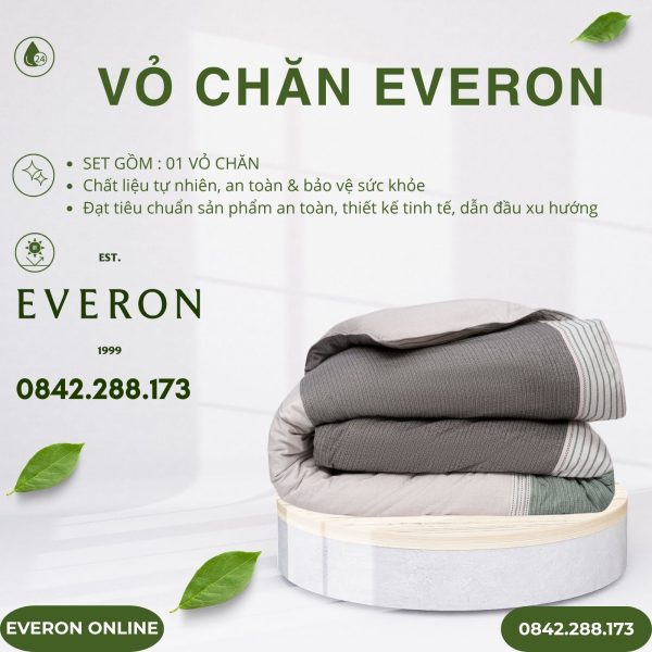 Vỏ Chăn Everon EPM25043 dải màu mạnh mẽ Modal Cotton BST Ever-on
