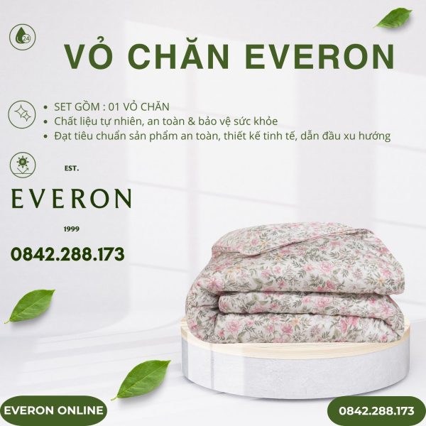 Vỏ Chăn Everon EPM2509 Vũ Điệu Hoa Modal Cotton BST Chân Trời Mới