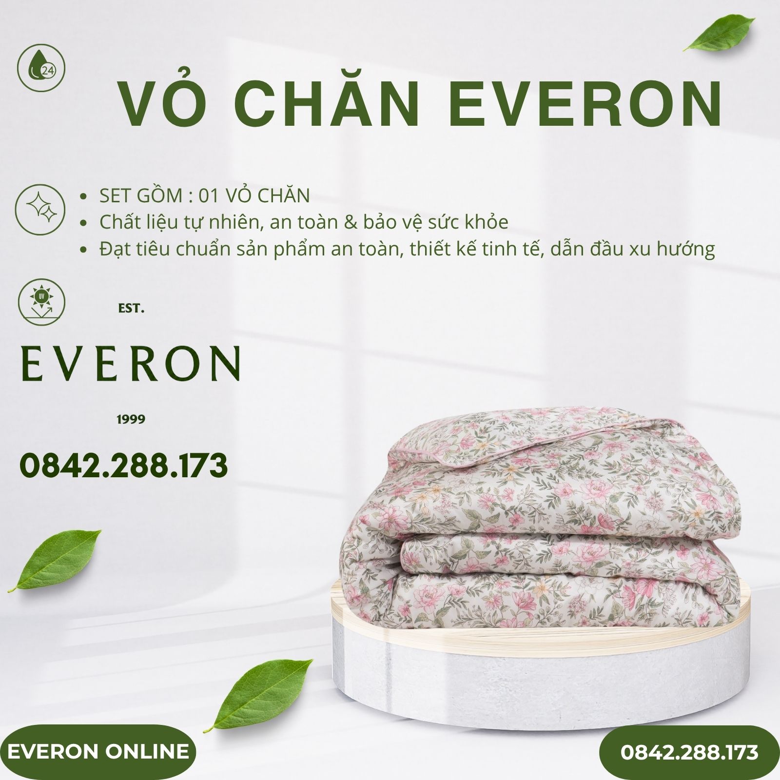 Vỏ Chăn Everon EPM2509 Vũ Điệu Hoa Modal Cotton BST Chân Trời Mới Vỏ Chăn Everon EPM2509 Vũ Điệu Hoa Modal Cotton BST Chân Trời Mới