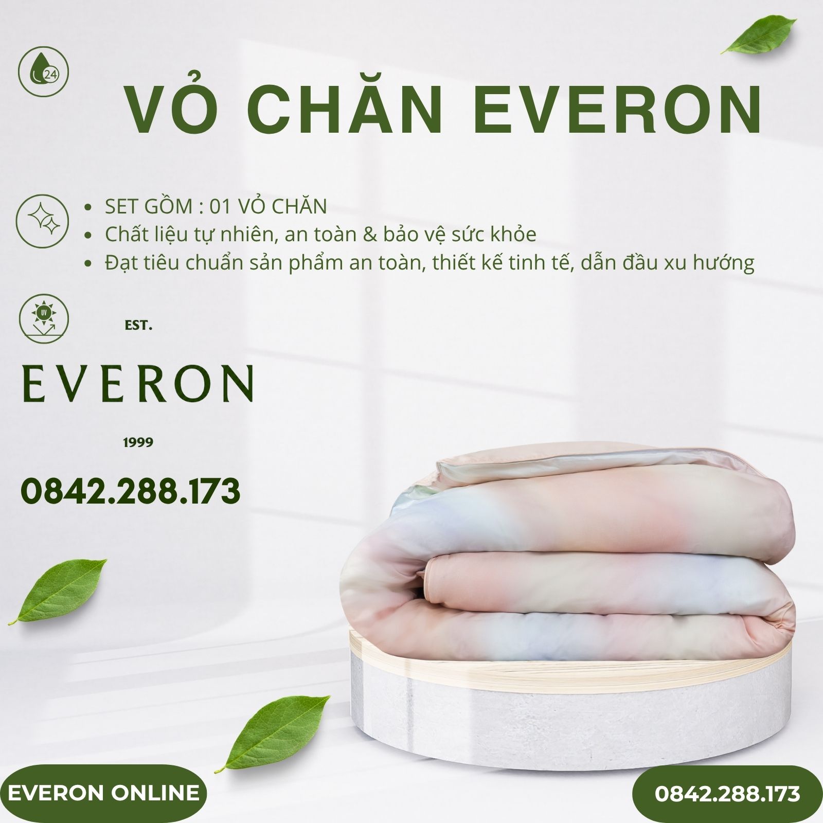 Vỏ Chăn Everon EPT25015 Ánh Dương Lấp Lánh Tencel BST Chân Trời Mới Vỏ Chăn Everon EPT25015 Ánh Dương Lấp Lánh Tencel BST Chân Trời Mới