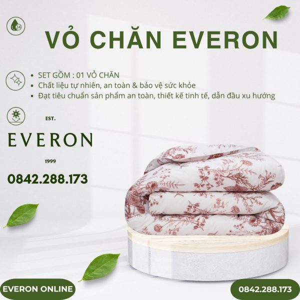 Vỏ Chăn Everon EPT25027 khởi đầu lạc quan Tencel BST Khu vườn tinh hoa