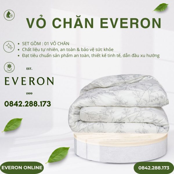 Vỏ Chăn Everon EPTC25036 vườn tươi tốt Tencel Blend BST Ever-on
