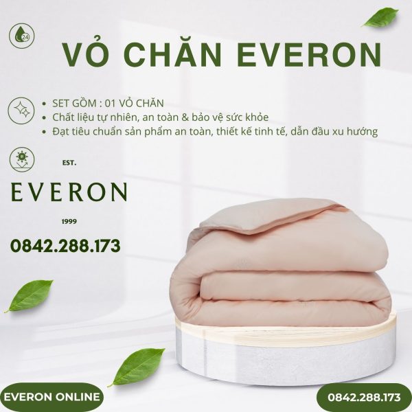 Vỏ Chăn Everon EST25022 Khóm hoa rung động Tencel BST Khu vườn tinh hoa