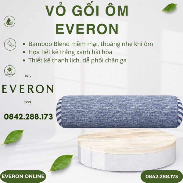Vỏ Gối Ôm Everon EPBC25014 Nét Đương Thời Bamboo Blend