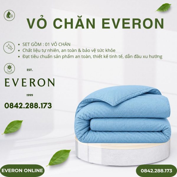 Vỏ chăn Everon BPC702 Gingham Cotton BST Basic
