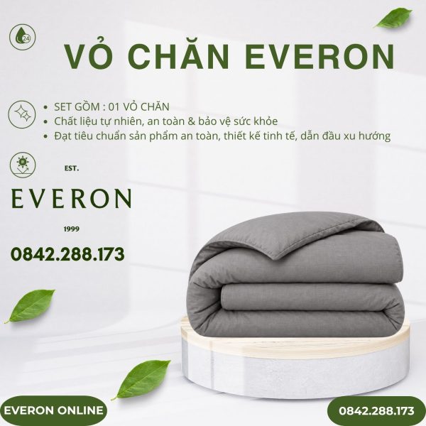 Vỏ chăn Everon BPC703 Melange Cotton BST Basic
