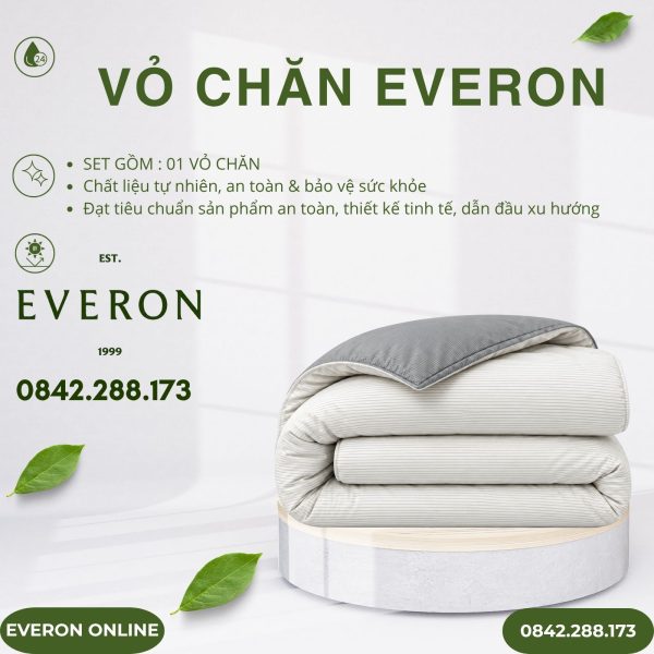 Vỏ chăn Everon BPC704 Pinstripe Cotton BST Basic