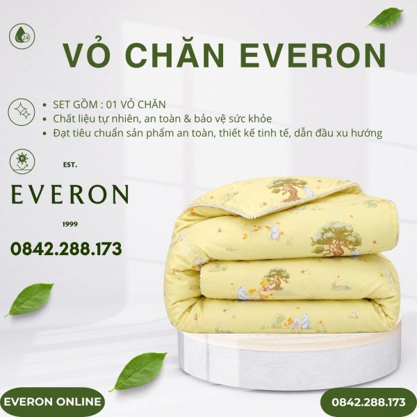 Vỏ chăn Everon CPC27203 Rabbit & Bear Cotton Sateen BST Cutie