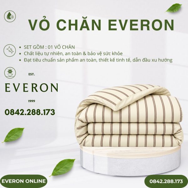 Vỏ chăn Everon EPC27031 Linear Cotton BST Những mảnh êm