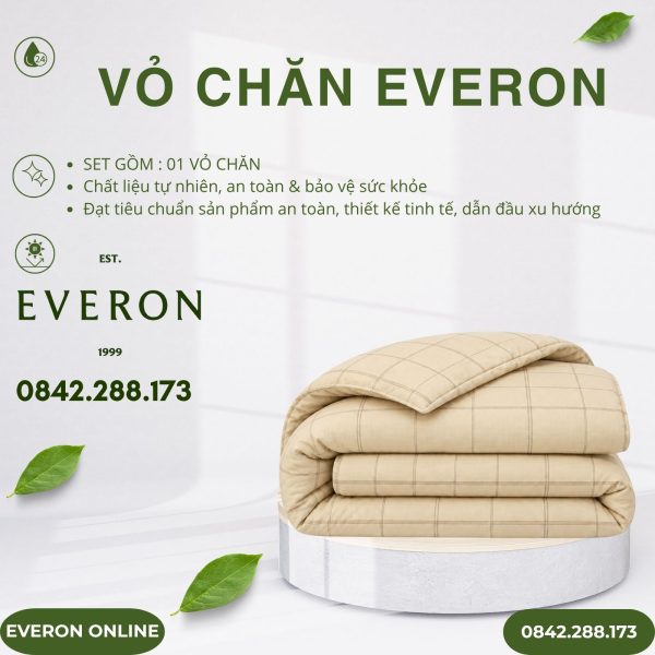 Vỏ chăn Everon EPC27032 Saville Cotton BST Những mảnh êm