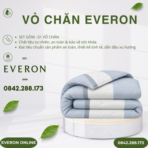 Vỏ chăn Everon EPM27034 Ocean Modal BST Những mảnh êm