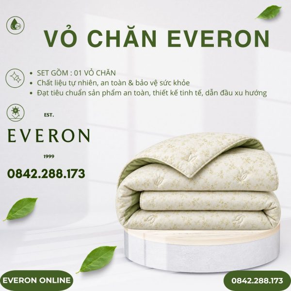 Vỏ chăn Everon EPTC27021 Herb Tencel Blend BST những mảnh êm