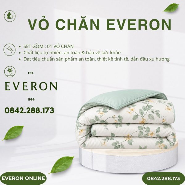 Vỏ chăn Everon EPTMC27022 Citrus Tencel Modal Cotton BST Những mảnh êm