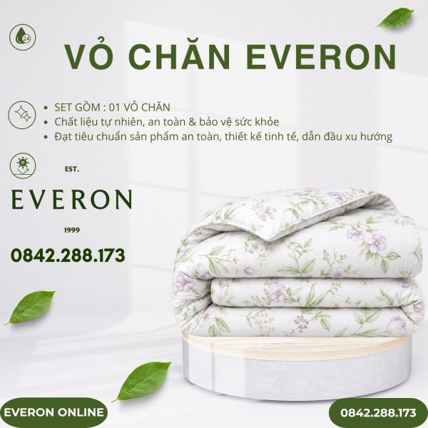 Vỏ chăn Everon EPTMC27028 Cottage Tencel Modal Cotton BST Những mảnh êm