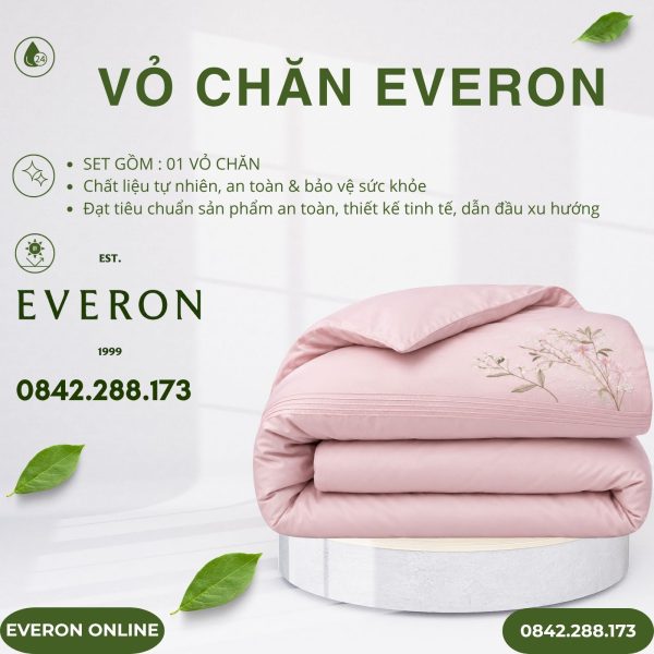 Vỏ chăn Everon ESM26004 Đồng ca hoa cỏ Modal BST Đơm hoa