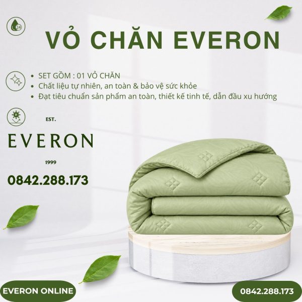 Vỏ chăn Everon ESTJ27017 Art Decor Tencel Jacquard BST Những mảnh êm