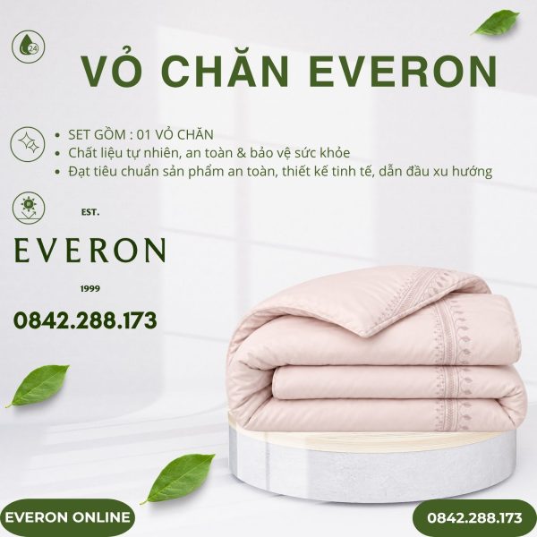 Vỏ chăn Everon ESTMC27003 Broderie Modal Cotton BST Những mảnh êm