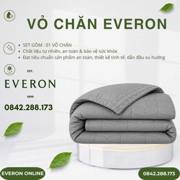 Vỏ chăn Everon ESTMC27012 Pinnate Tencel Modal Cotton BST Những mảnh êm